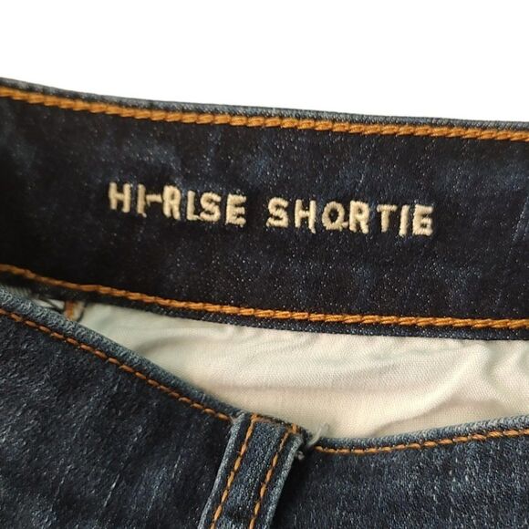 American Eagle Distressed Hi-Rise Shortie Shorts Size 2 - Picture 5 of 5